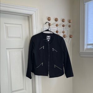 Marc Bouwer - Classic Zip Up Lightweight Jacket - Black - L